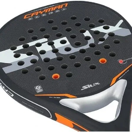 Siux Pala de Padel Cayman Negra Potencia y Control Equilibrados Goma EVA Media/Dura Carbono 3K Siux Pala de Padel Cayman Negra Potencia y Control Equilibrados Goma EVA Media/Dura Carbono 3K